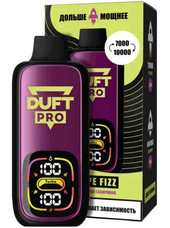 Заказать Одноразовая электронная сигарета Duft Pro 10000 Grape Fizz M
